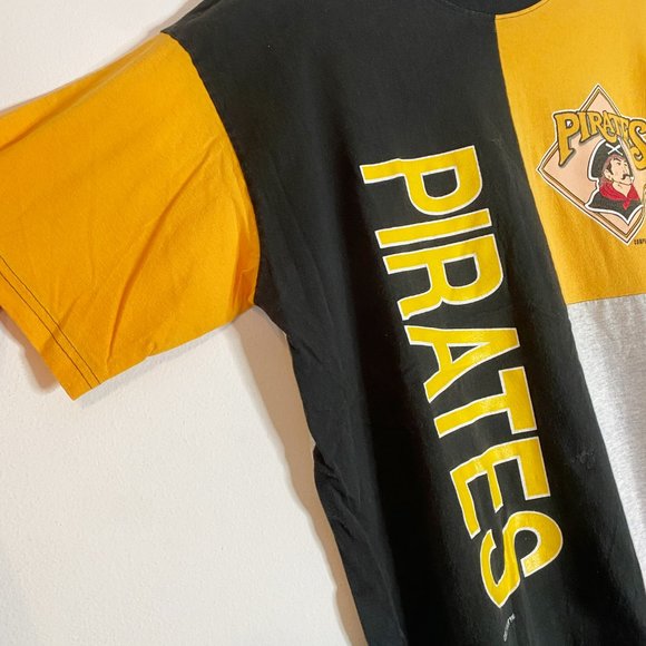 Vintage 1993 Competitor MLB Pittsburgh Pirates Color Block T-Shirt Size XL - Picture 2 of 7